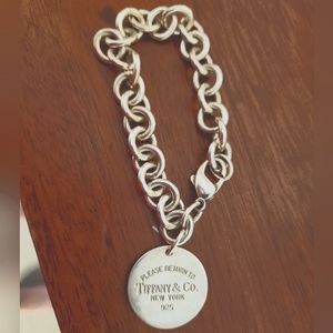 Authentic Return to tiffany tag bracelet